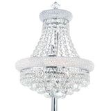 Empire 8 Light 18in Floor Lamp with Crystals