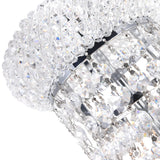 Empire 8 Light 18in Floor Lamp with Crystals