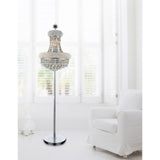 Empire 8 Light 18in Floor Lamp with Crystals