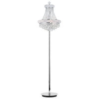 Empire 8 Light 18in Floor Lamp with Crystals