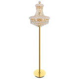 Empire 8 Light 18in Floor Lamp with Crystals