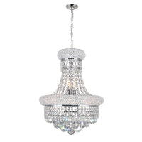 Empire 6 Light 14in Chandelier with Crystals