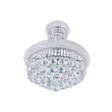Empire 8 Light 18in Down Chandelier with Crystals