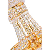 Empire 8 Light 18in Down Chandelier with Crystals