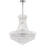 Empire 14 Light 20in Down Chandelier with Crystals