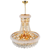 Empire 14 Light 20in Down Chandelier with Crystals