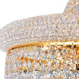 Empire 14 Light 20in Down Chandelier with Crystals