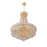 Empire 17 Light 24in Down Chandelier with Crystals