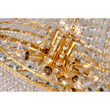 Empire 17 Light 24in Down Chandelier with Crystals