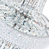 Empire 18 Light 28in Down Chandelier with Crystals
