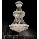 Empire 32 Light 30in Down Chandelier with Crystals