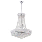 Empire 19 Light 32in Down Chandelier with Crystals