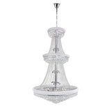 Empire 38 Light 42in Down Chandelier with Crystals