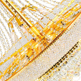 Empire 38 Light 42in Down Chandelier with Crystals
