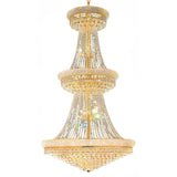 Empire 38 Light 42in Down Chandelier with Crystals