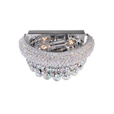 Empire 12in Chrome Wall Sconce with Crystals