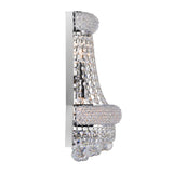 Empire 12in Chrome Wall Sconce with Crystals