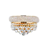 Empire 12in Gold Wall Sconce with Crystals