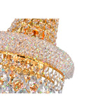 Empire 12in Gold Wall Sconce with Crystals