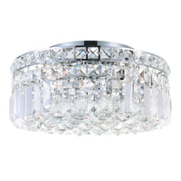 Colosseum Chrome Flush Mount with Crystals