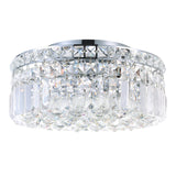 Colosseum Chrome Flush Mount with Crystals