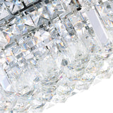 Colosseum Chrome Flush Mount with Crystals