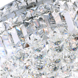 Colosseum Chrome Flush Mount with Crystals