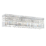 Colosseum 6 Light 26in Vanity Light with Crystals