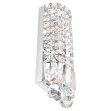 Colosseum Chrome Bathroom Sconce with Crystals