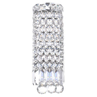 Colosseum Chrome Bathroom Sconce with Crystals