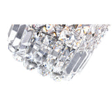 Colosseum Chrome Bathroom Sconce with Crystals