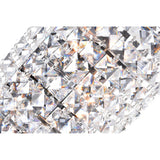 Colosseum Chrome Bathroom Sconce with Crystals