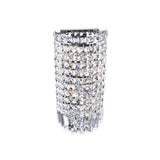 Colosseum Chrome Bathroom Sconce with Crystals