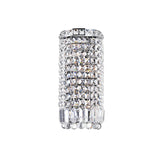 Colosseum Chrome Bathroom Sconce with Crystals