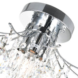Princess Chrome Flush Mount with Crystals