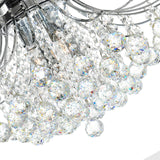 Princess Chrome Flush Mount with Crystals