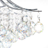 Princess Chrome Flush Mount with Crystals
