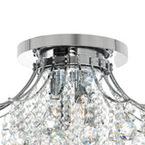 Princess Chrome Flush Mount with Crystals