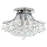 Princess Chrome Flush Mount with Crystals