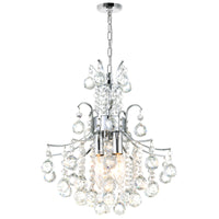 Princess 3 Light 12in Mini Chandelier with Crystals