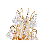 Princess 8 Light 20in Down Chandelier with Crystals