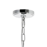 Princess 10 Light 24in Down Chandelier with Crystals