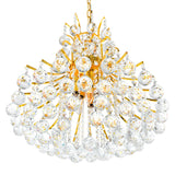 Princess 10 Light 24in Down Chandelier with Crystals