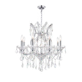 Maria Theresa Chrome Up Chandelier with Crystals