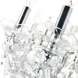 Maria Theresa Chrome Up Chandelier with Crystals