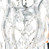 Maria Theresa Chrome Up Chandelier with Crystals