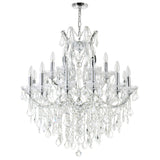 Maria Theresa Chrome Up Chandelier with Crystals