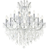 Maria Theresa Chrome Up Chandelier with Crystals