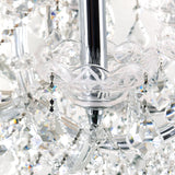 Maria Theresa Chrome Up Chandelier with Crystals