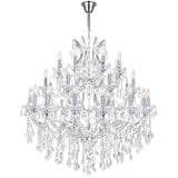 Maria Theresa Chrome Up Chandelier with Crystals